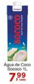 Rossi Supermercado Água de Coco Sococo 1L oferta