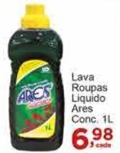 Rossi Supermercado Lava Roupas Liquido Ares Conc. 1L oferta