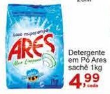Rossi Supermercado Detergente em Pó Ares sache 1kg oferta