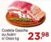Rossi Supermercado Costela Gaúcha ou Acem c/ osso kg oferta