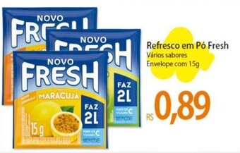 Atacadão Refresco em Pó Fresh Vários sabores Envelope com 15g oferta