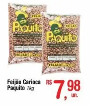 Fort Atacadista Feijão Carioca Paquito 1kg oferta