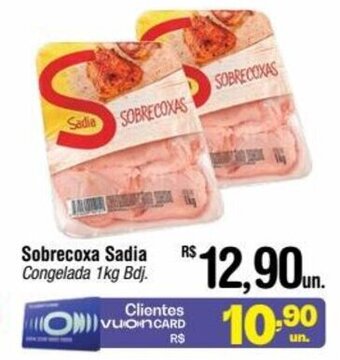 Fort Atacadista Sobrecoxa Sadia Congelada 1kg Bdj. oferta