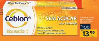 Cebion 1g laranja sem açúcar com 10 comprimidos