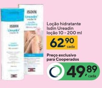Coop Loção hidratante Isdin Ureadin loção 10 - 200 ml oferta