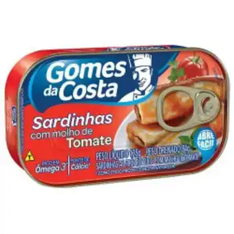 Sardinha gomes da costa molho de tomate 125g