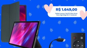 Submarino Tablet Lenovo Tab P11 Plus Octa-Core 4gb 64gb Wi-Fi Android oferta