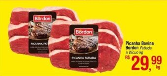 Fort Atacadista Picanha Bovina Bordon Fatiada a Vácuo kg oferta