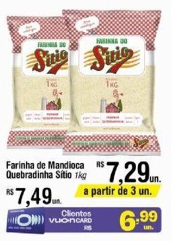 Farinha de Mandioca Quebradinha Sítio 1kg