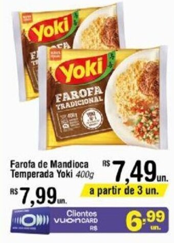 Fort Atacadista Farofa de Mandioca Temperada Yoki 400g oferta