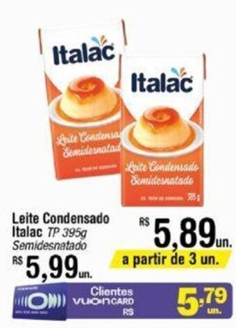 Fort Atacadista Leite Condensado Italac TP 395g Semidesnatado oferta