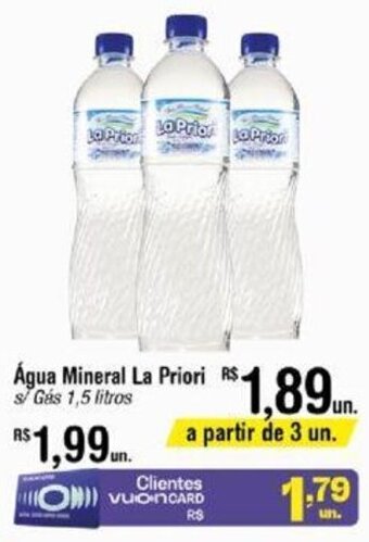Fort Atacadista Água Mineral La Priori s/ Gás 1,5 litros oferta