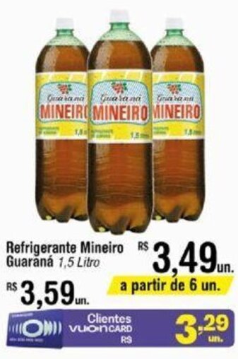 Fort Atacadista Refrigerante Mineiro Guaraná 1,5 Litro oferta