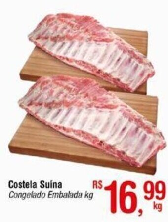 Fort Atacadista Costela Suína Congelado Embalada kg oferta