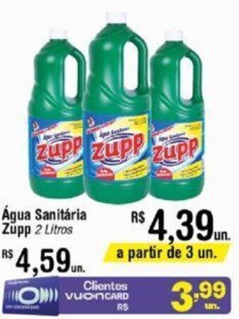 Fort Atacadista Água Sanitária Zupp 2 litros oferta