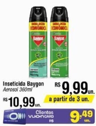 Fort Atacadista Inseticida Baygon Aerosol 360ml oferta