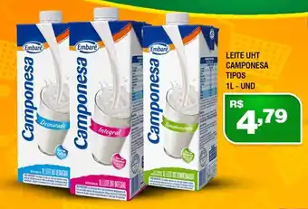 Supermercados Alvorada LEITE UHT CAMPONESA TIPOS 1L- UND oferta