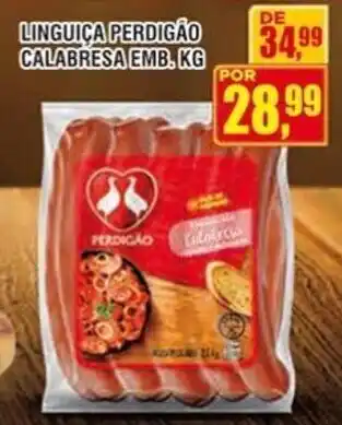 LINGUIÇA PERDIGÃO CALABRESA EMB.KG