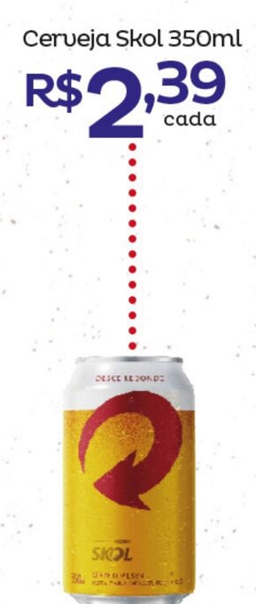 Super Lagoa Cerveja Skol 350ml oferta