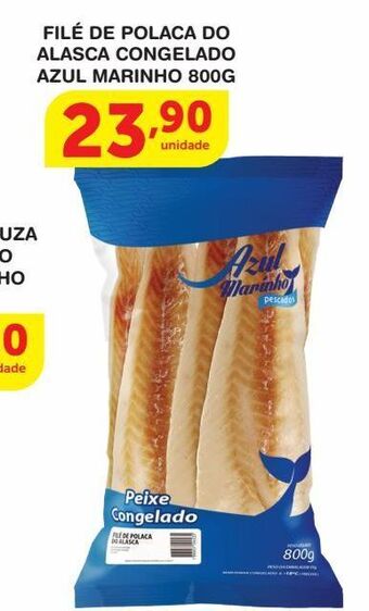 Roldão Filé de polaca do alasca congelado azul marinho 800g oferta