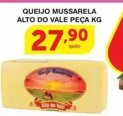 Roldão Queijo mussarela alto do vale kg oferta