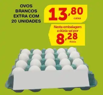 Roldão Ovos brancos extra com 20un oferta