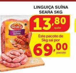 Roldão Linguiça suína seara 5kg oferta