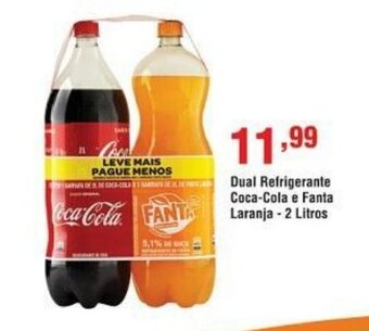 Veran Supermercados Dual Refrigerante Coca Cola e Fanta Guarana 2L oferta