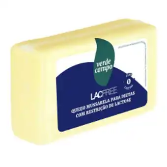 Queijo verde campo mussarela zero lactose lacfree (peso aprox. peça. 400g)