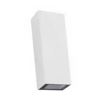 Leroy Merlin Arandela de parede externa de efeito branca led 5w luz amarela ip65 alumínio slim gaya oferta