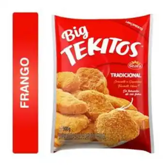 Big Box Empanado de frango tradicional big tekitos pacote 900g oferta