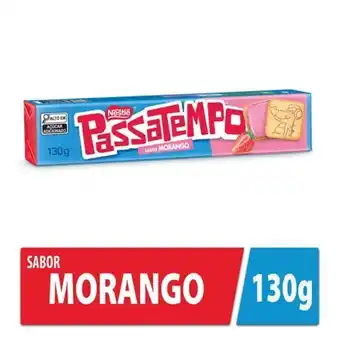 Nagumo Biscoito recheado de morango passatempo 130g oferta
