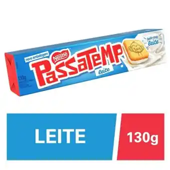 Biscoito recheado nestle passatempo 130g leite