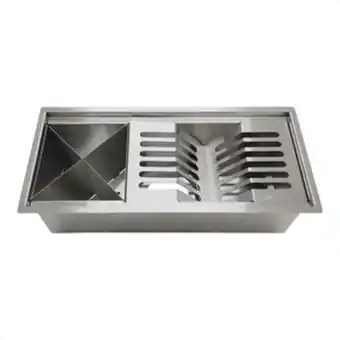 Calha canal organizador gourmet úmida escorredor inox 37,5 x18 - tubrax
