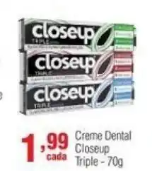 Creme Dental CloseUp Tripla 70g