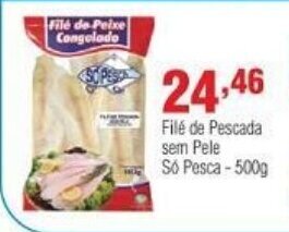 Veran Supermercados File de Pescada sem Pele So Pesca 500g oferta