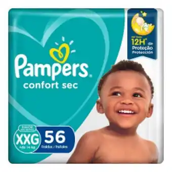 Fralda pampers confort sec xxg/52