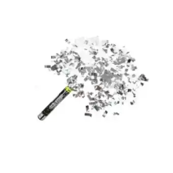 Asun Lança confetes silver prateado 30cm oferta