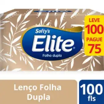Asun Lenço de papel elite box 75 folhas oferta
