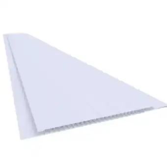 Lojas TaQi Forro de pvc plasbil frisado 10 cm, 6 metros, branco celeste oferta