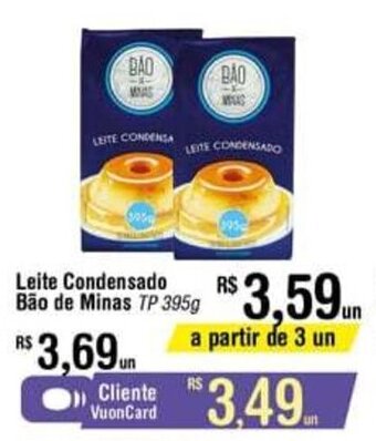 Fort Atacadista Leite Condensado Bao de Minas 395g oferta