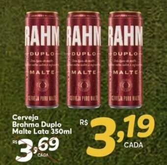 Cerveja Brahma Duplo Malte Lata 350ml