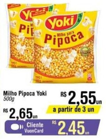 Fort Atacadista Milho Pipoca Yoki 500g oferta