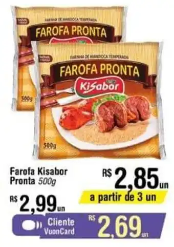Fort Atacadista Farofa Kisabor Pronta 500g oferta