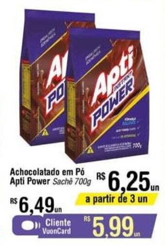 Fort Atacadista Achocolatado em po Apti Power 700g oferta