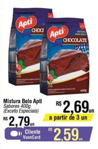 Fort Atacadista Mistura Bolo Apti 400g oferta