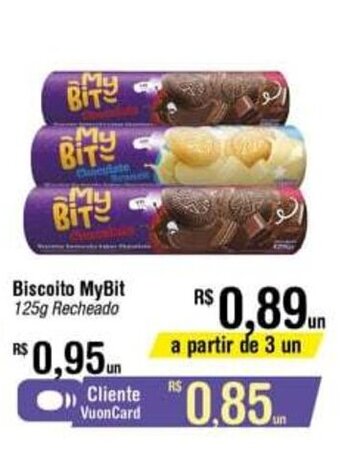 Fort Atacadista Biscoito MyBit 125g oferta