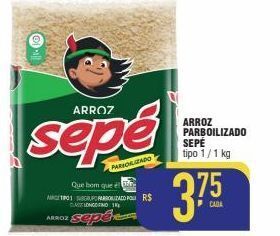 Mercantil Rodrigues Arroz parboilizado sepé tipo 1 / 1 kg oferta