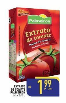 Mercantil Rodrigues Extrato de tomate palmeiron tetra 270 g oferta
