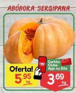 Supermercados Princesa Abóbora sergipana oferta